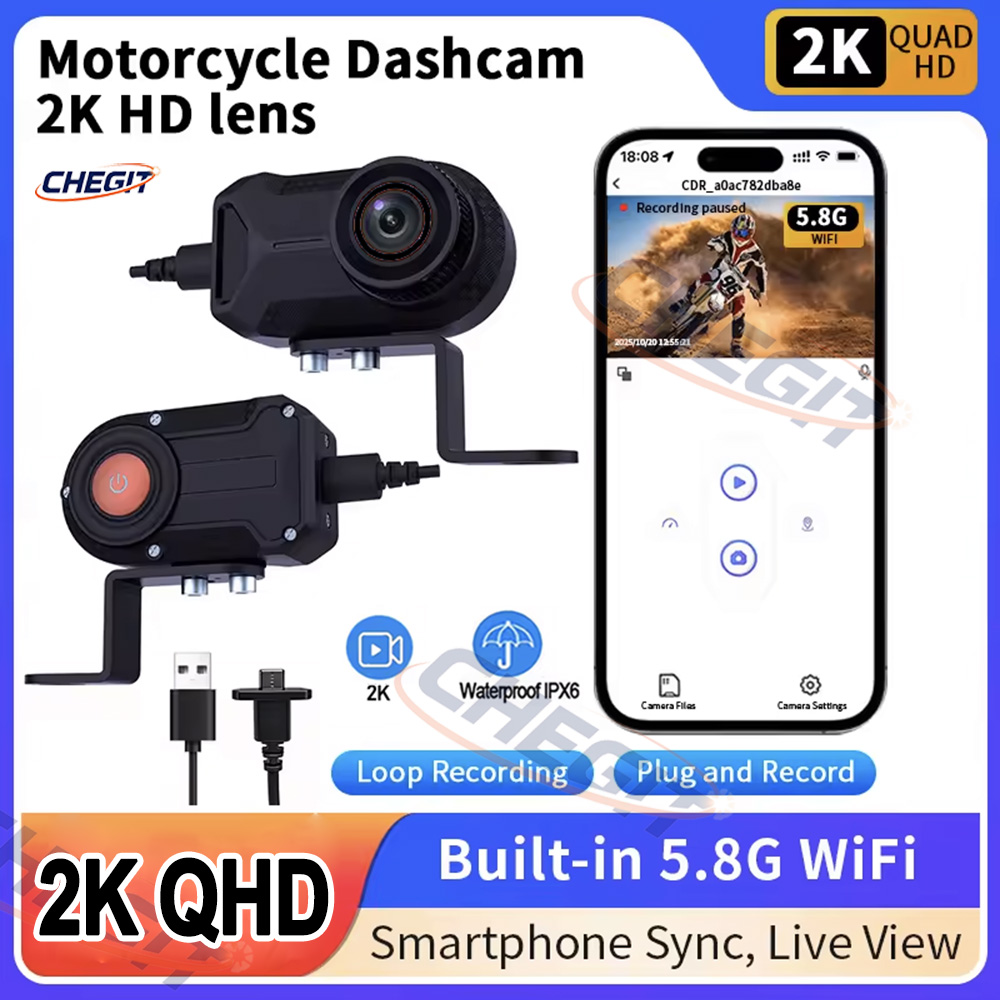 Cycling Loop - Cámara DVR para Motocicleta 2K HD