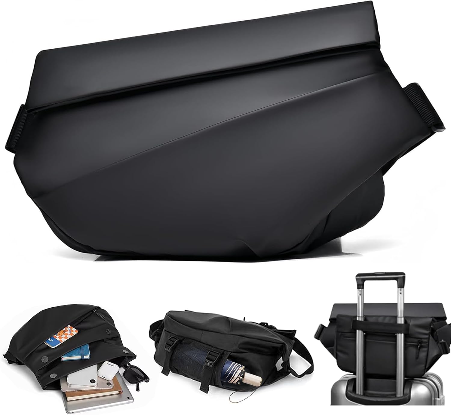 Cycling To Work - Bolsos cruzados antirrobo grandes para hombre,