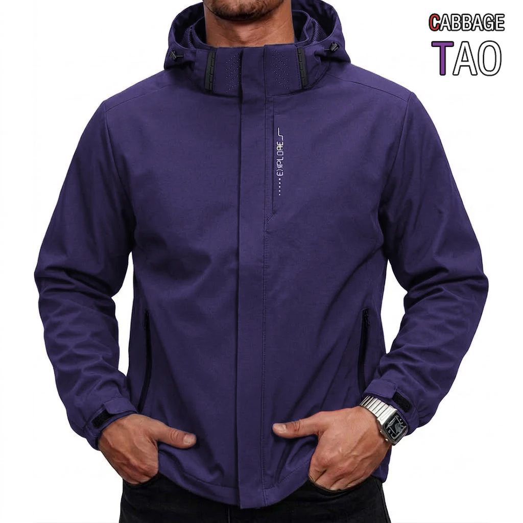 Cycling Commuter Jacket - Chaqueta Táctica Impermeable para Hombre, Cortavientos