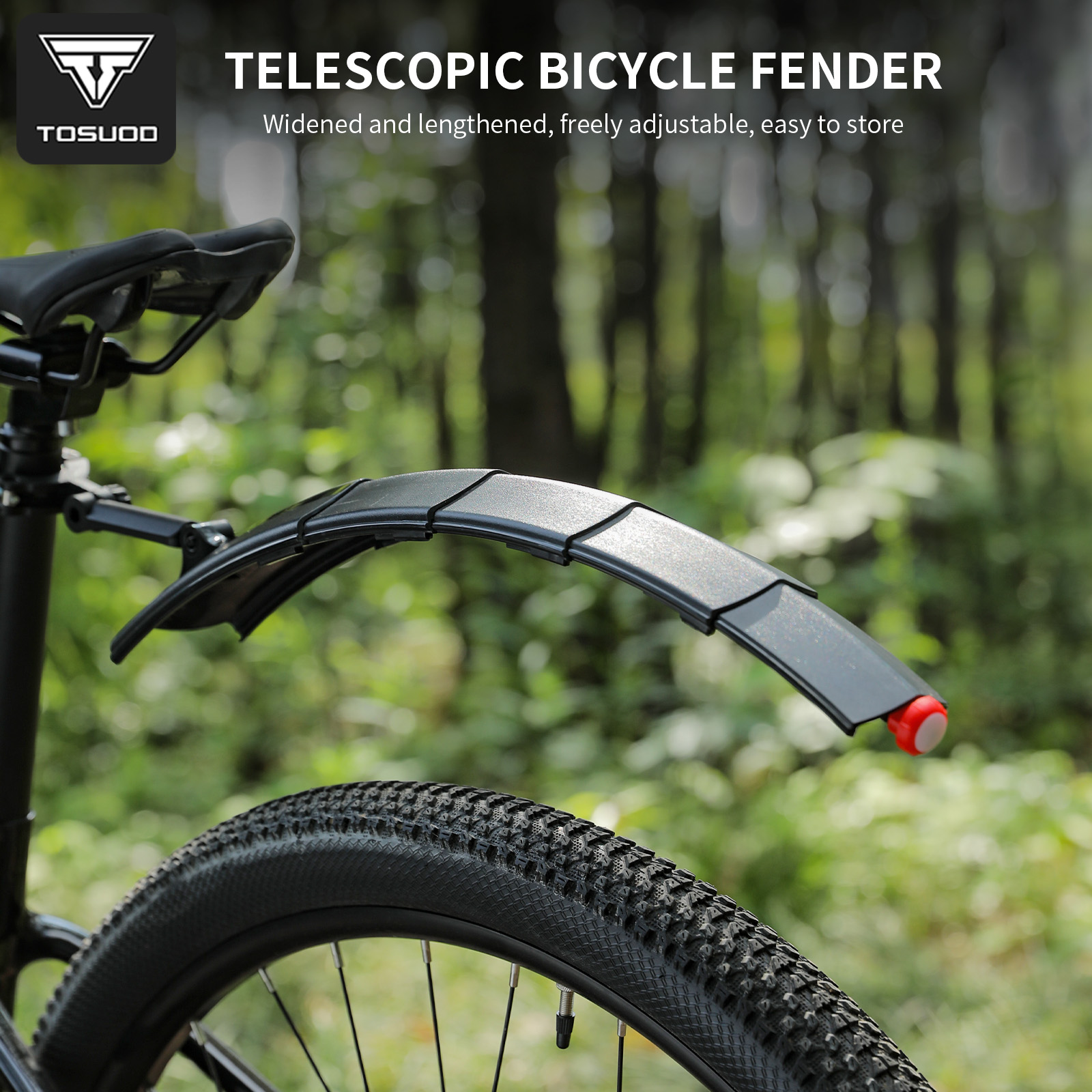 Fender Mudguard Set - Juego de Guardabarros Ajustables TOSUOD para