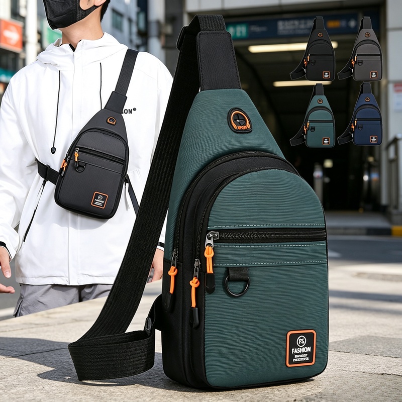 Cycling Commute Backpack - Bolsa de pecho deportiva impermeable para