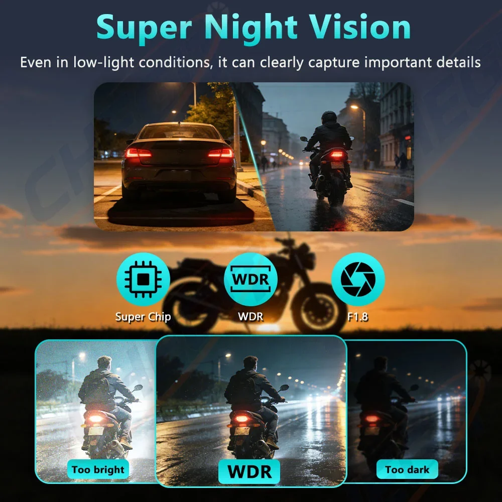 Cámara DVR para Motocicleta 2K - Cycling Loop reseña y precio