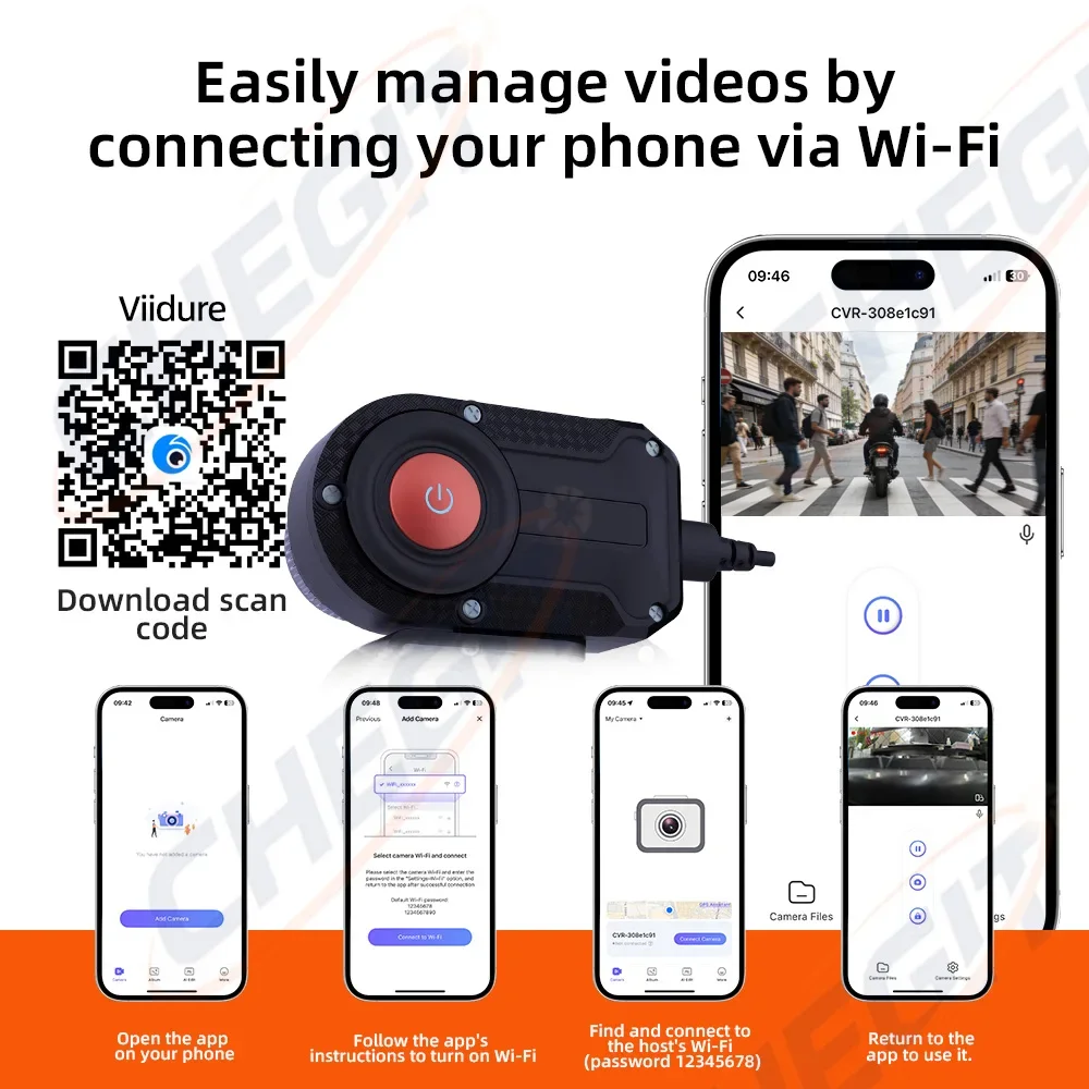 Cámara DVR para Motocicleta 2K - Cycling Loop reseña y precio