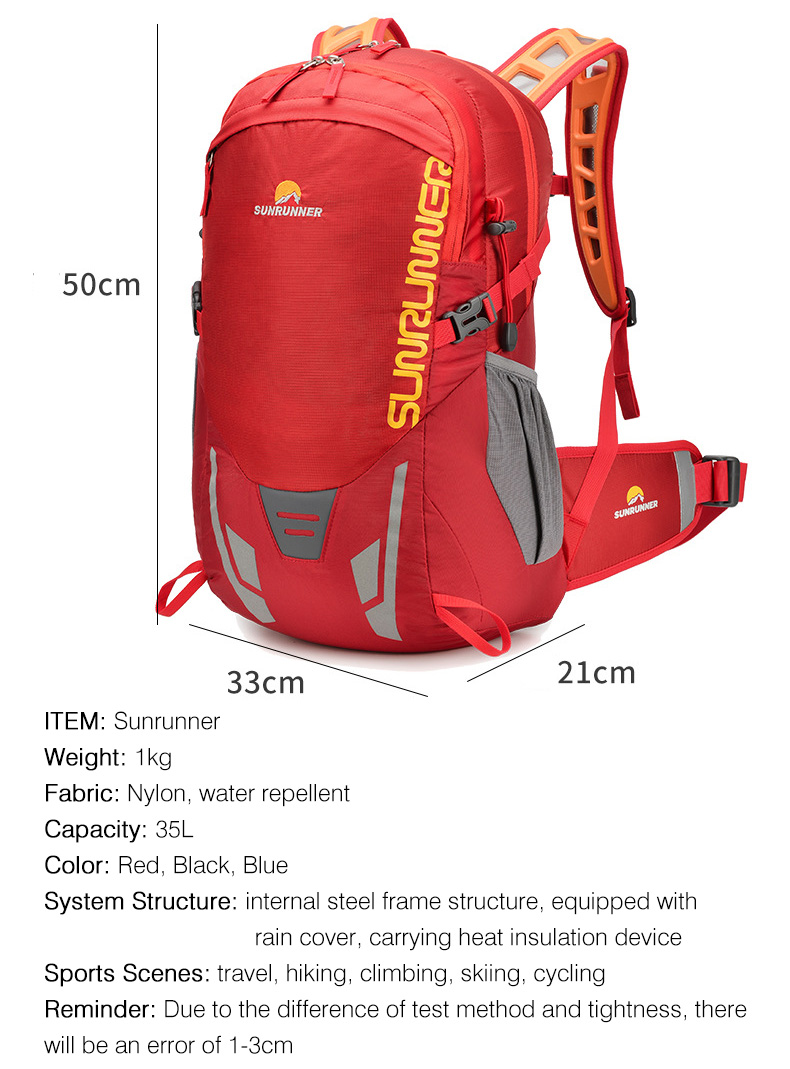 Mochila de senderismo de 35L,  - Cycling Commute Backpack reseña y precio