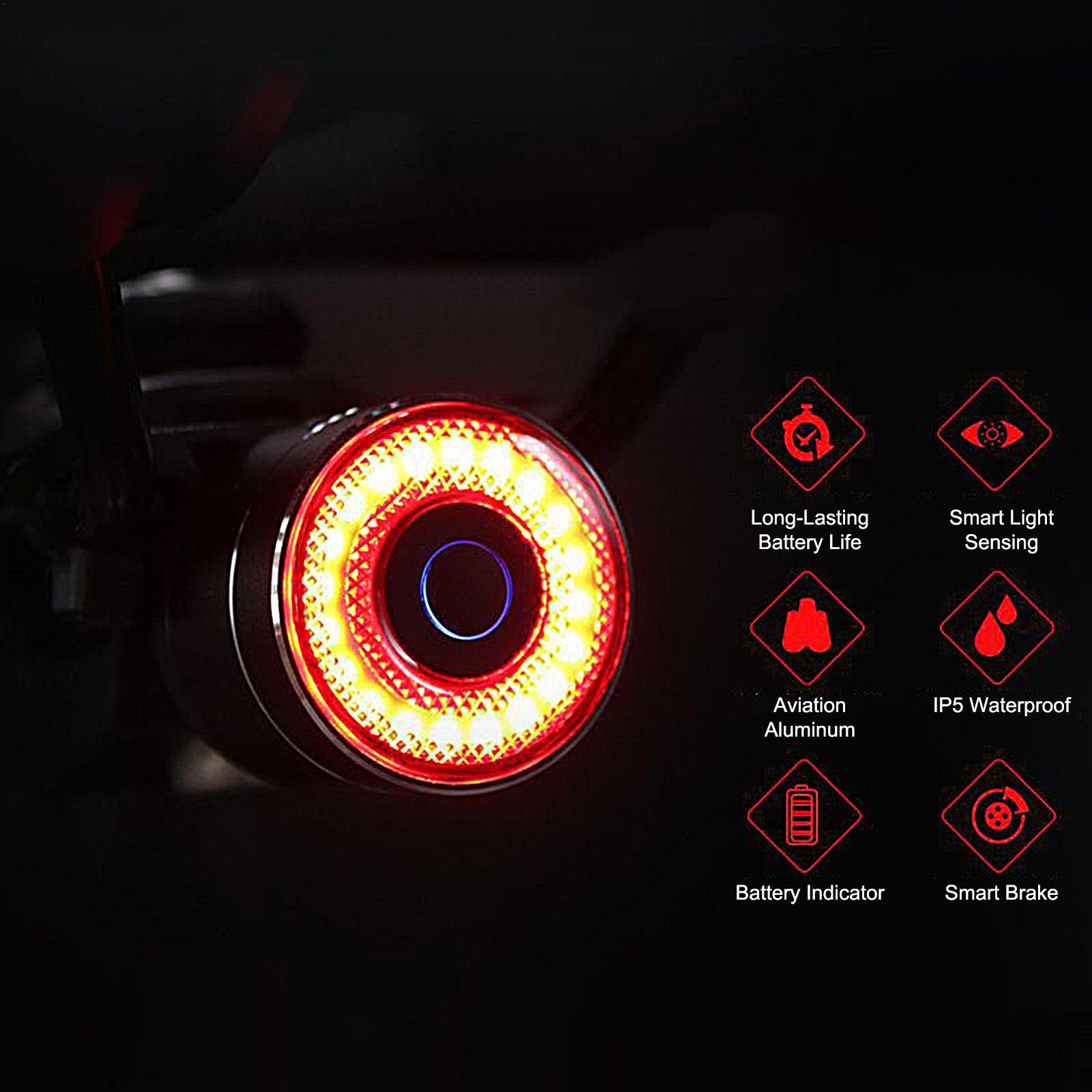 Luz trasera de bicicleta intel - Commuting With Road Bike reseña y precio