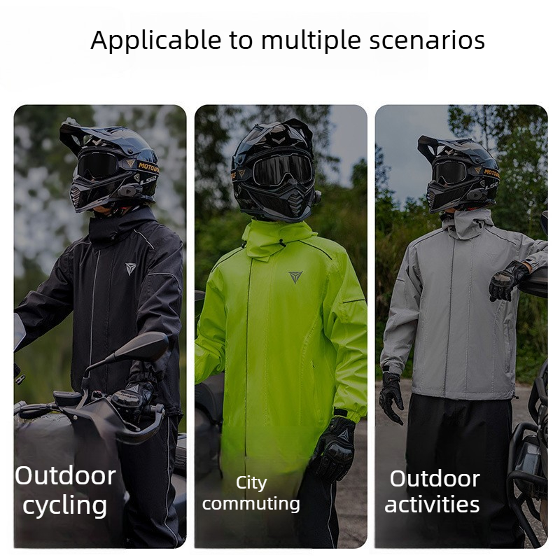 Traje Impermeable para Motocic - Cycling Commuter Rain Jacket reseña y precio