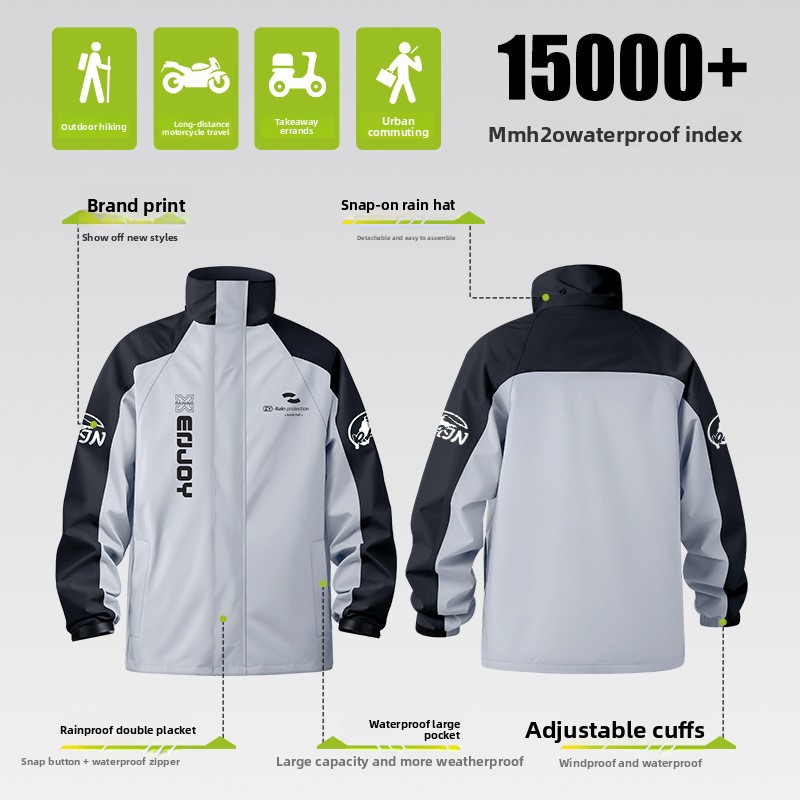 Traje de Lluvia para Motocicle - Cycling Commuter Rain Jacket reseña y precio