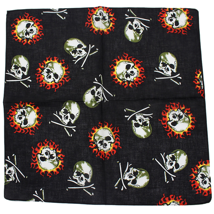 Pañuelo cuadrado de calavera p - Cycling Zones reseña y precio