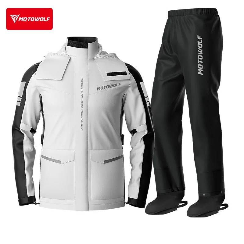 Motowolf-Chaqueta reflectante  - Cycling Commuter Rain Jacket reseña y precio