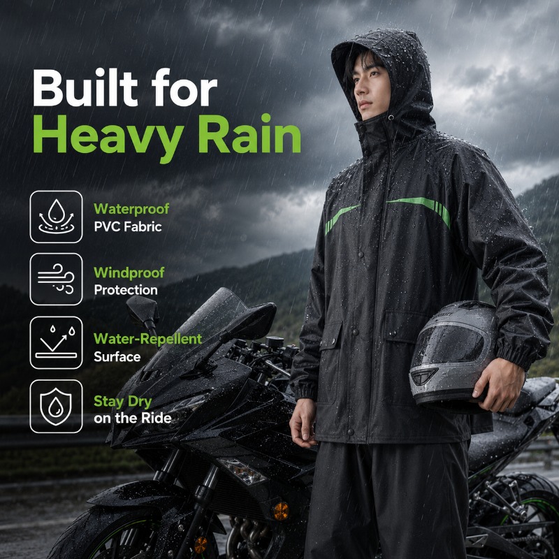 Traje Impermeable de Ciclismo  - Cycling Commuter Rain Jacket reseña y precio
