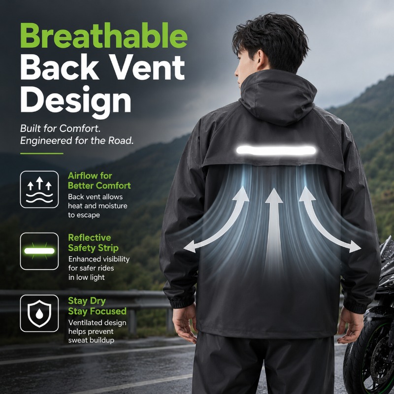 Traje Impermeable de Ciclismo  - Cycling Commuter Rain Jacket reseña y precio
