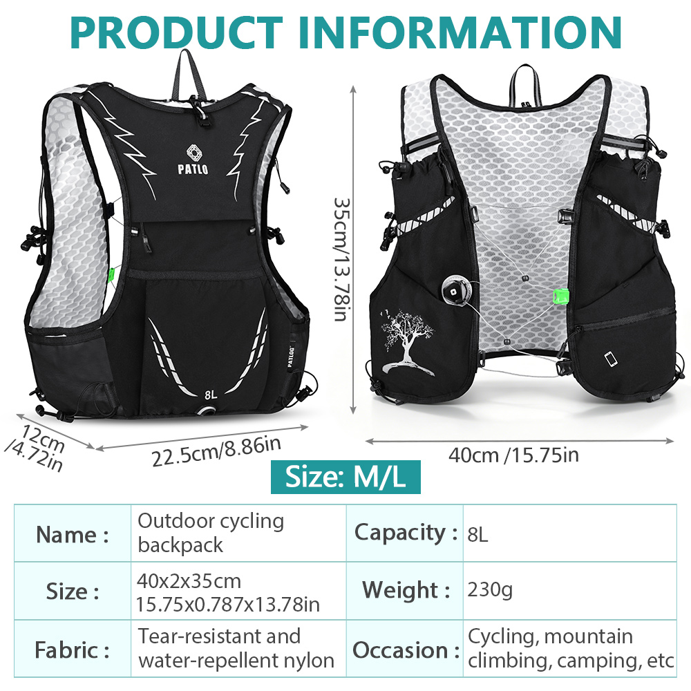 Mochila de Running NEWBOLER 8L - Cycling Commute Backpack reseña y precio