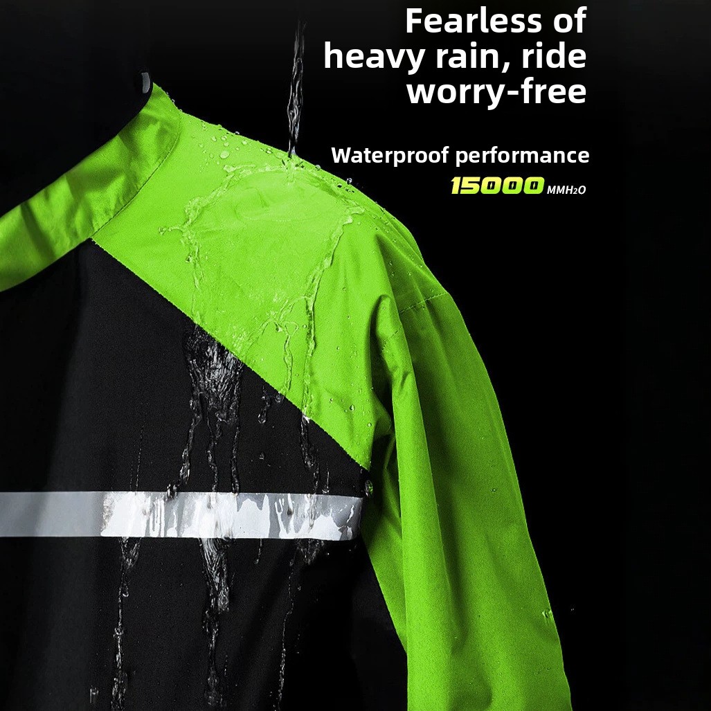 Traje de Lluvia para Motocicle - Cycling Commuter Rain Jacket reseña y precio